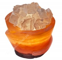 Солевая лампа Вазон с кристаллами 4-5 кг